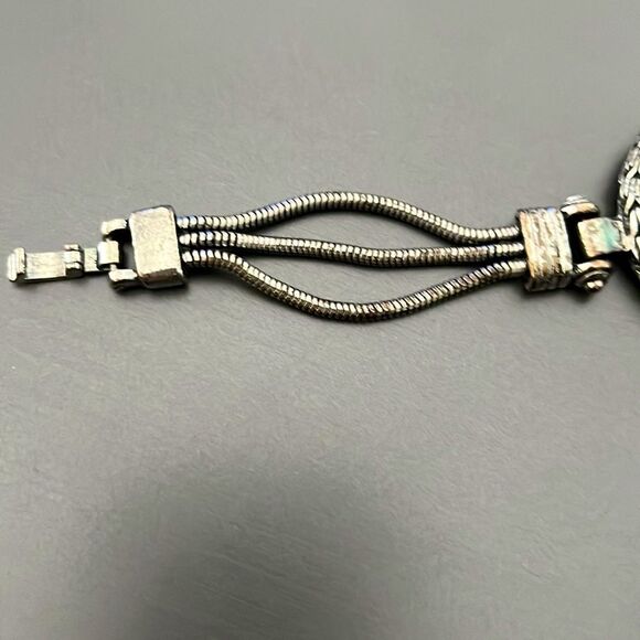 Boho Western Faux Turquoise Bracelet and Gold and Silver Tone Earrings - Picture 5 of 12